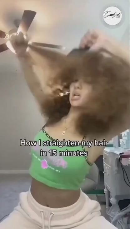 Meneflix Cordless Mini Rechargeable Hair Straightener & Hot Comb